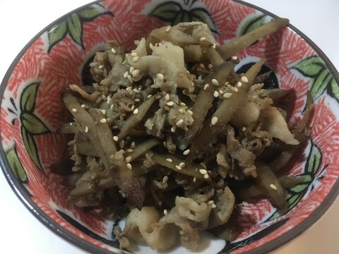 豚肉とゴボウのしぐれ煮